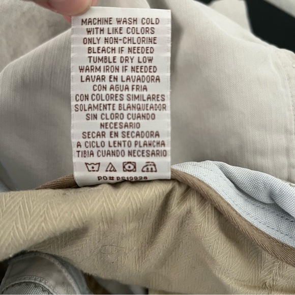 Perry Ellis Cottons Men’s Ripstock Khaki Cargo Shorts Size 38 100% Cotton - Picture 7 of 7